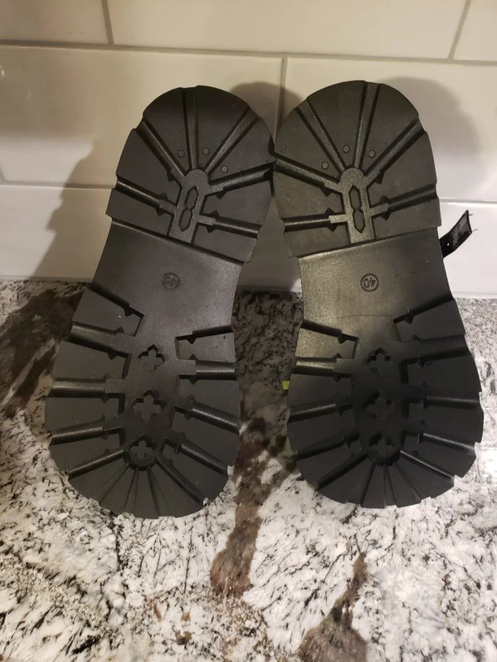 Black Patent Mary Jane Platform Shoes – Size 8-8.5
